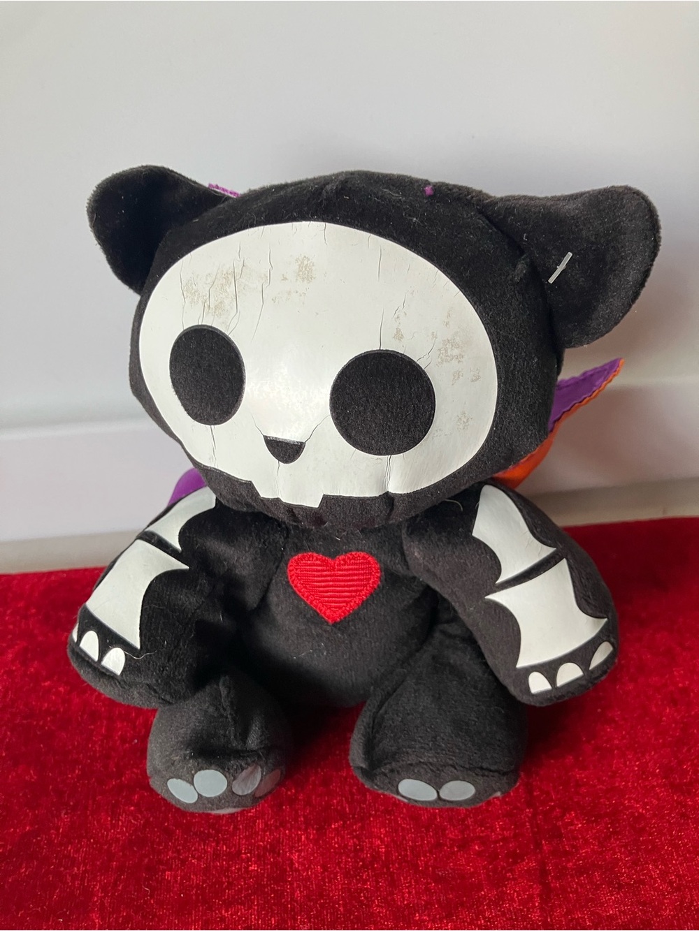 Skelanimals Kit The Cat Halloween In Disguise 2009 Jakks Plush Animal AS USED 8”